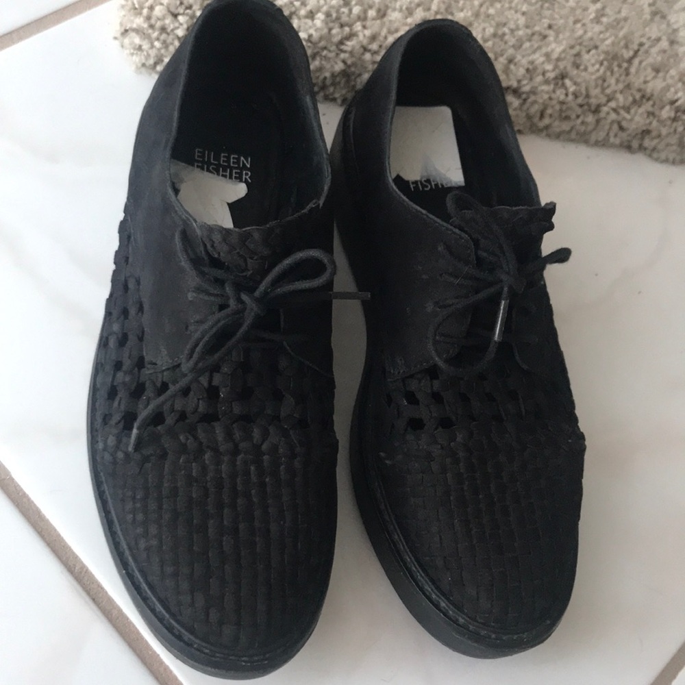 Eileen Fisher Woven leather Oxford shoes 6,5